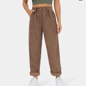 Halara brown corduroy pants- new with tags!